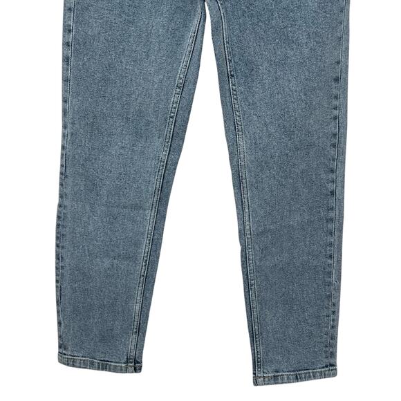 Strativarius Mom Slim Fit Denim Jeans Blue Light Wash Zip Fly Size 4 90's NWT - Picture 4 of 16